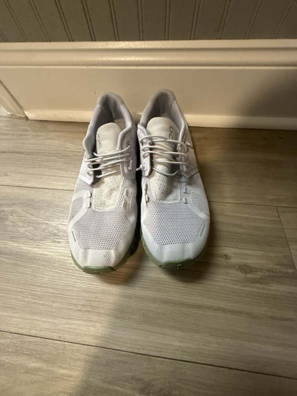 On Cloud 5 Glacier/Reseda Men's Athletic Running Shoes - Picture 4 of 5